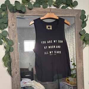 Spiritual Gangster Black Tank with Gold Graphic